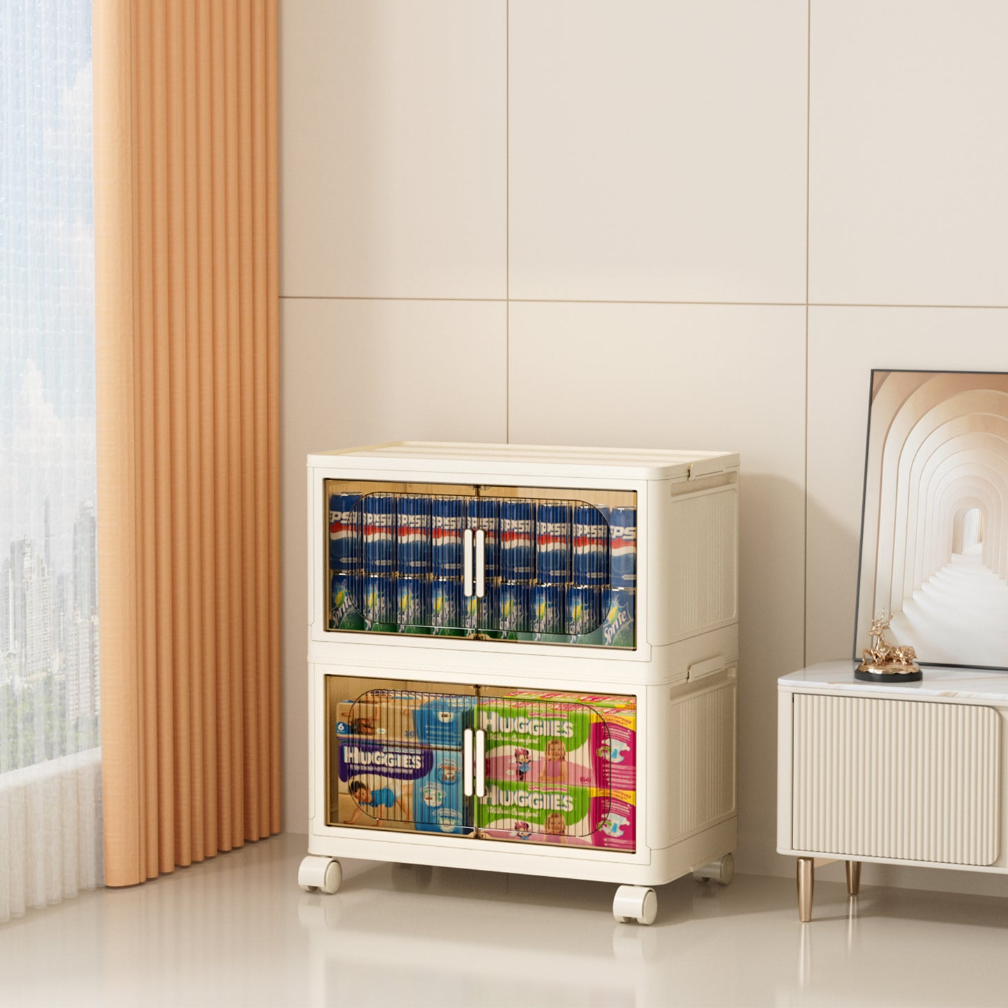 Portable Stackable Storage Bins