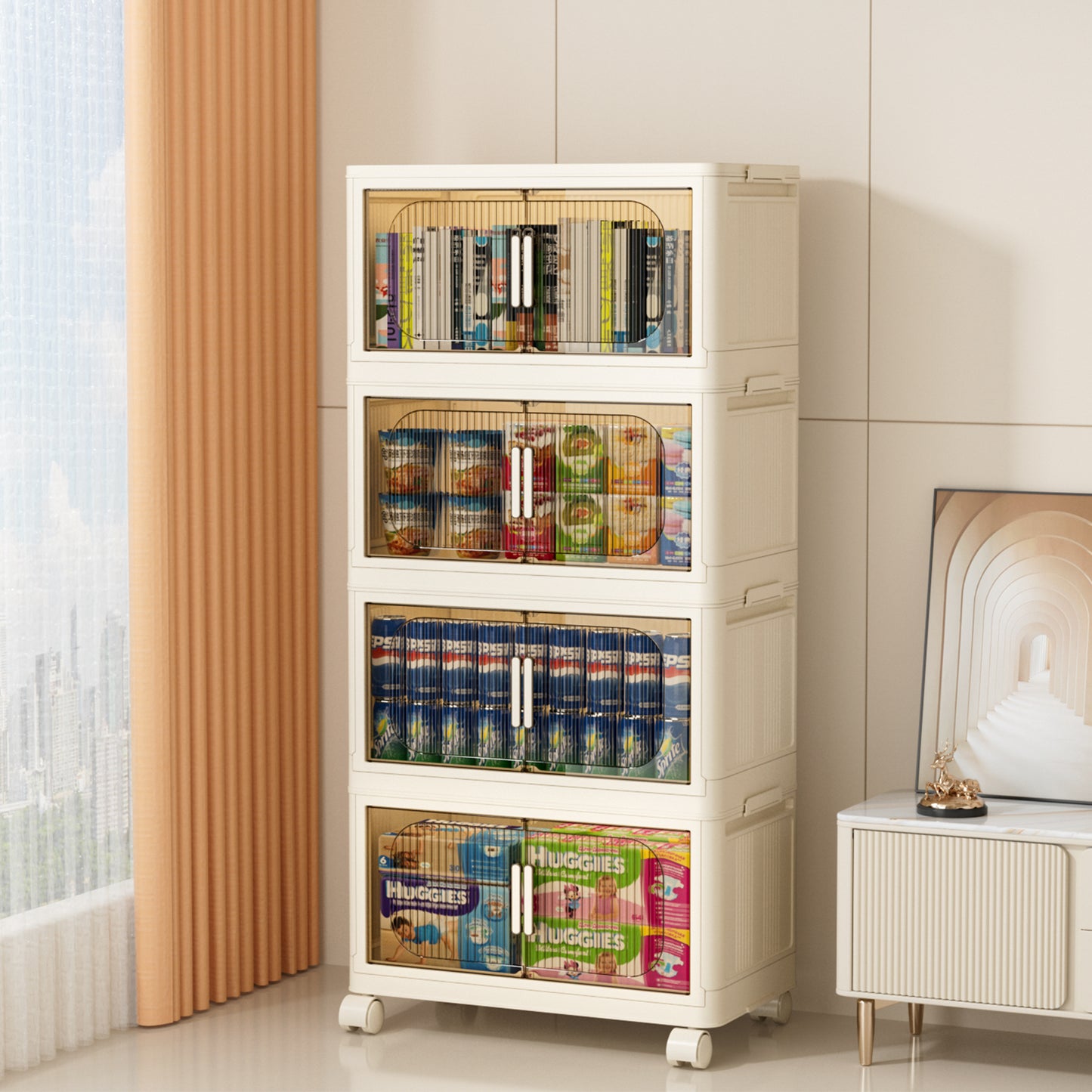Portable Stackable Storage Bins