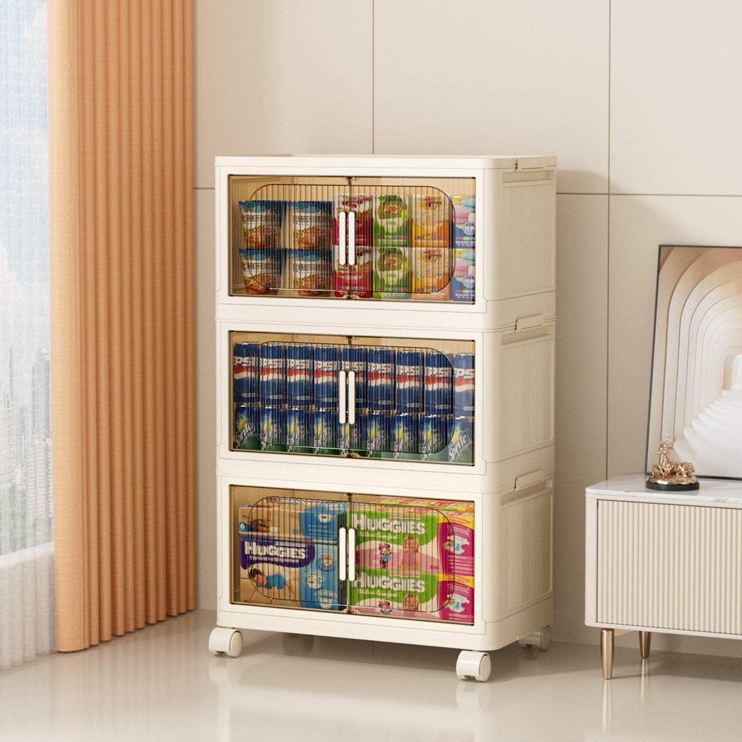 Portable Stackable Storage Bins